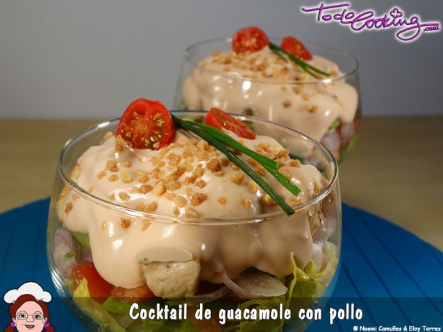 Cocktail De Guacamole Con Pollo