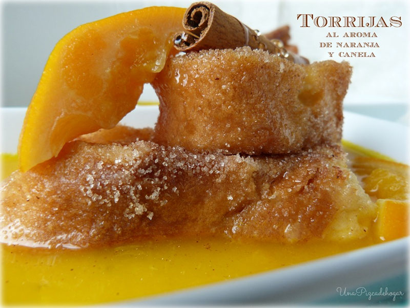 Torrijas con aroma de naranja recetas para un menú de semana santa