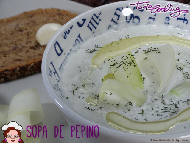 Sopa Fría De Pepino Con Yogur