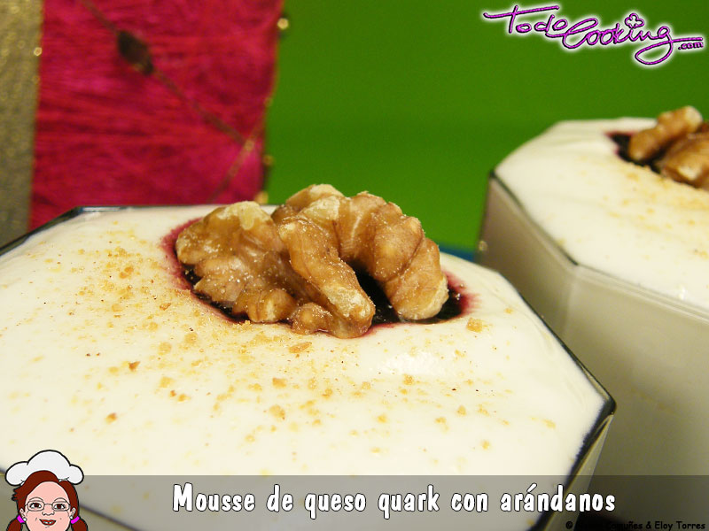 Mousse Queso Quark Arandanos