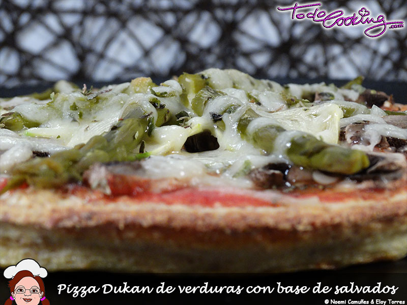 Pizza con verduras Dukan
