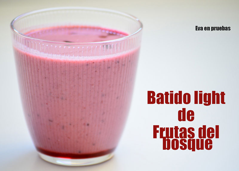 batido light frutas del bosque postres sin azúcar