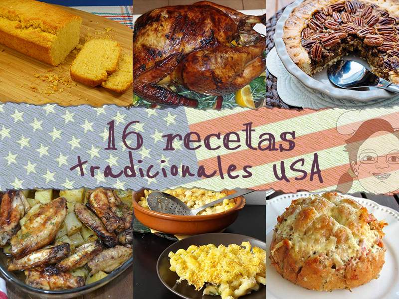 16 recetas tradicionales de Estados Unidos de América o Norte América