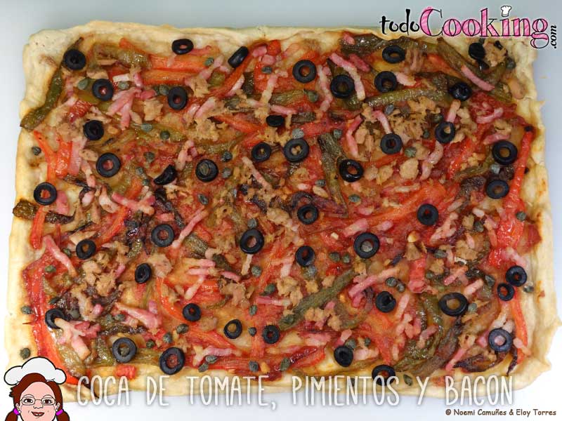 Coca-Tomate-Pimientos-Bacon