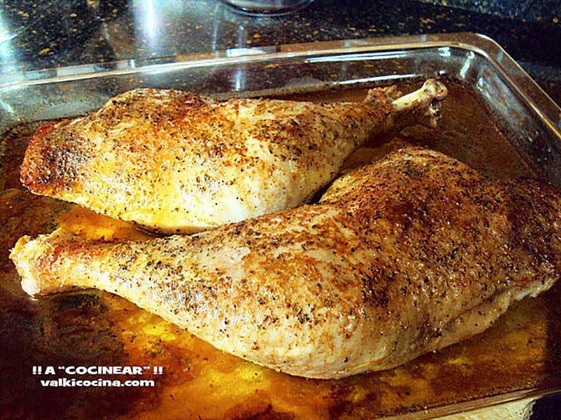 pata-pavo-asado recetas de pollo y pavo