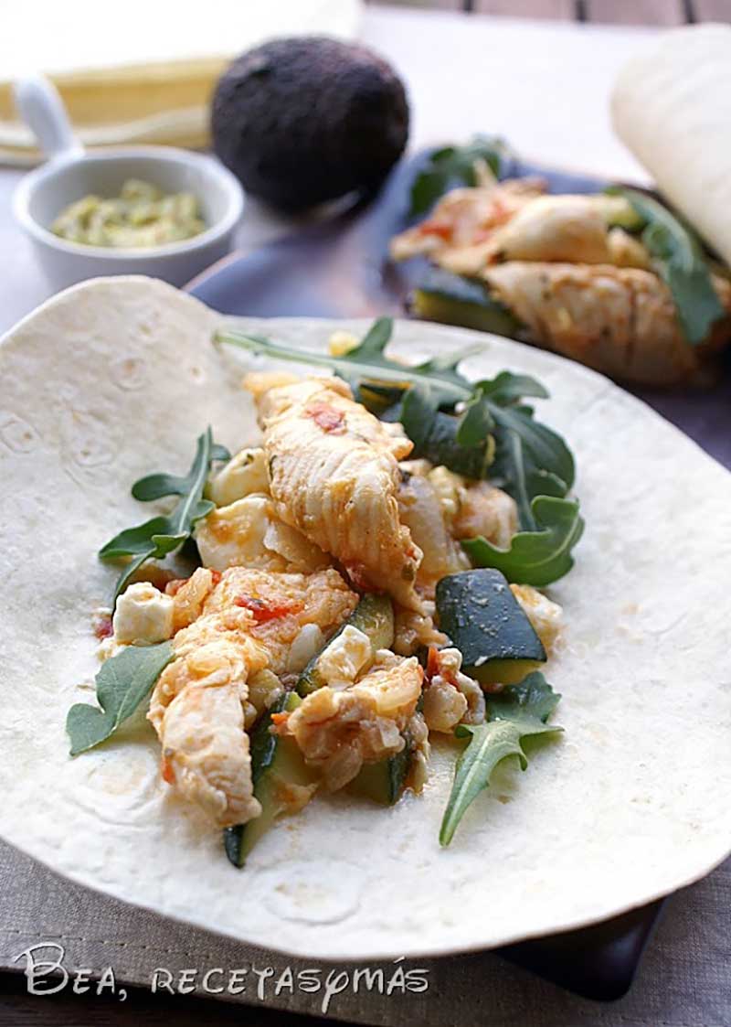 ##fajitas-de-pollo-rúcula-y-calabacín