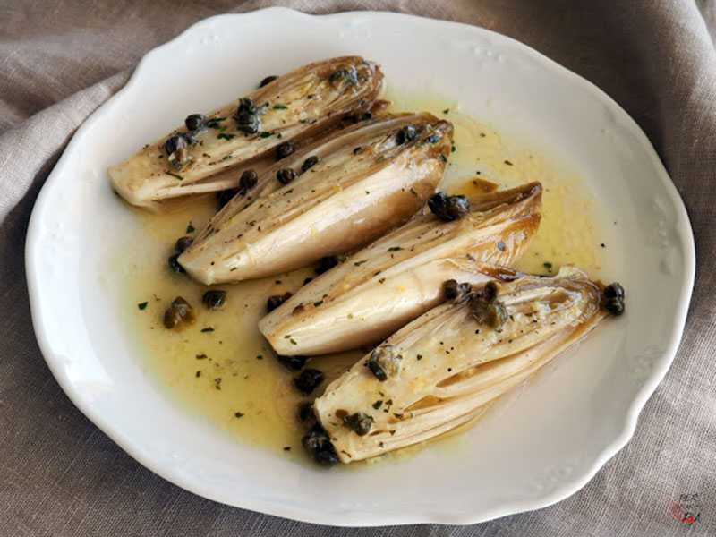 endivias-con-salsa-meuniere verduras y hortalizas