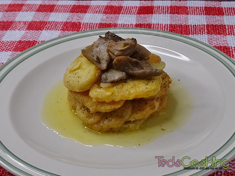 Patatas a la importancia con setas